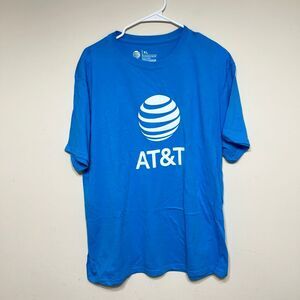 AT&T Blue Crewneck Short Sleeve Tee Employee Shirt XL Men